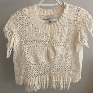 Anthropologie crochet top